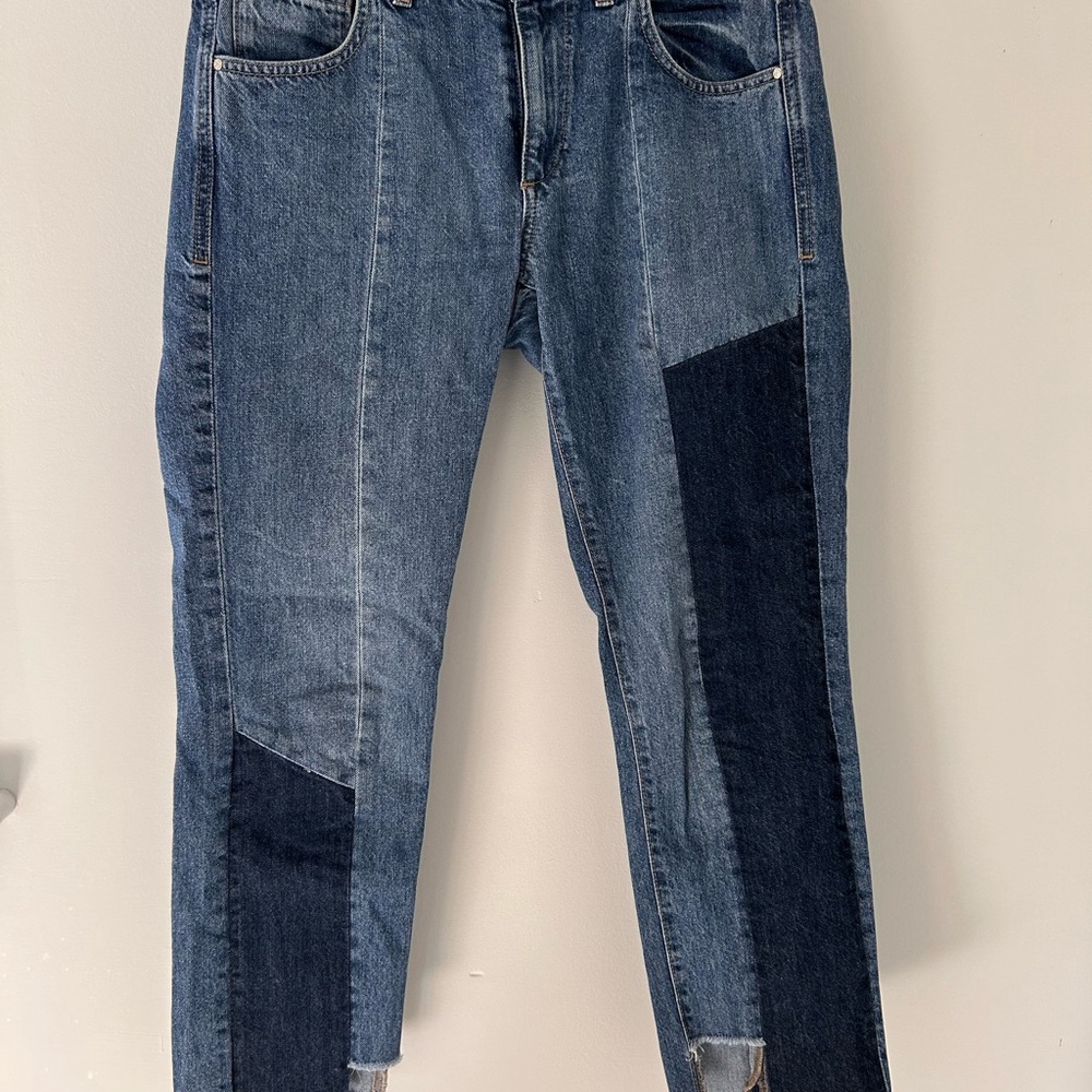 Patchwork Denim Jeans